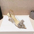 Luxury Style Butterfly Knot Crystal Pointed Toe Heel